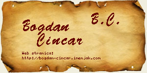 Bogdan Cincar vizit kartica